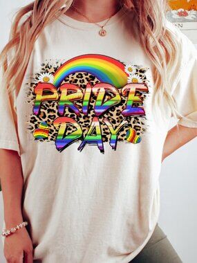 Pride Day Shirt, LGBT Day T-shirt, Rainbow Flag Tee, Gay Pride Outfit